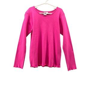 Girl Friends Girls Size 14 Top Pink Long Sleeve
